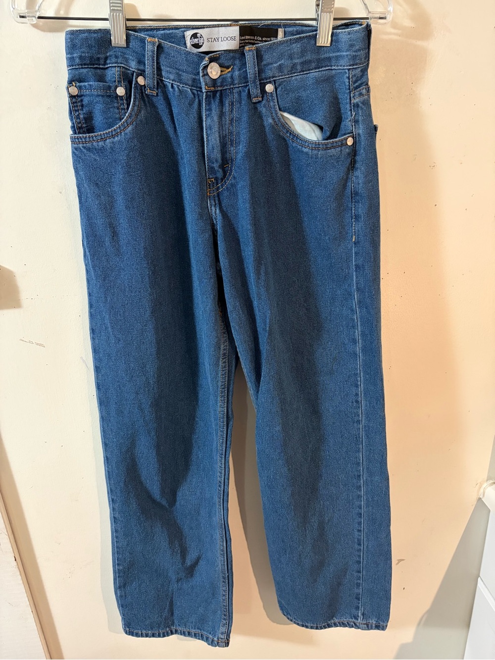 Levi's Men's Relaxed Straight Jeans in Blue Denim